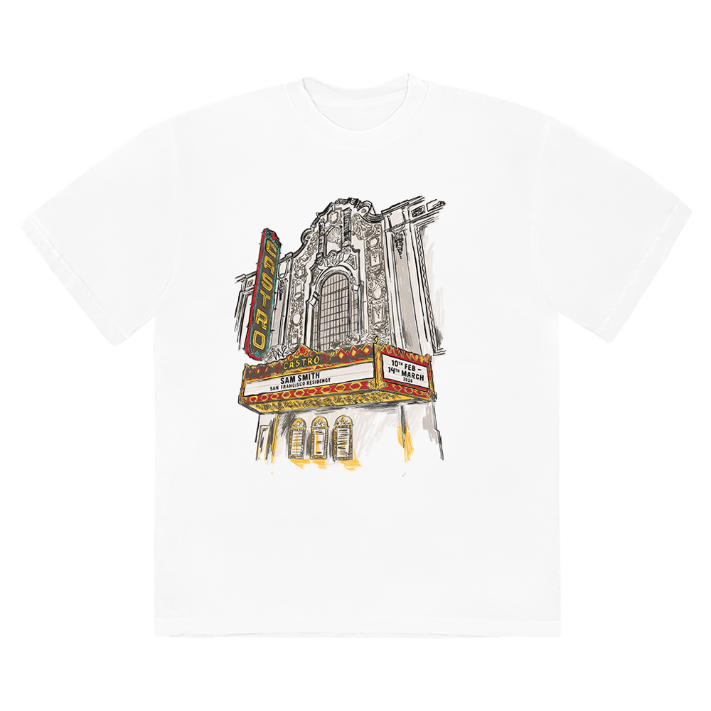 CASTRO: San Francisco White T-ShirtFront