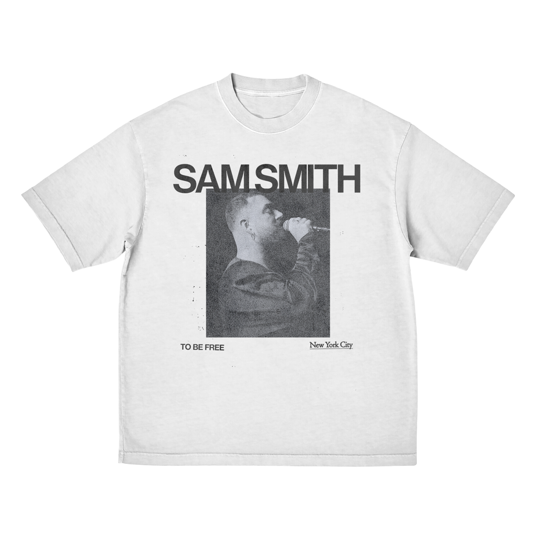 TO BE FREE: NYC Tour Dateback White T-Shirt